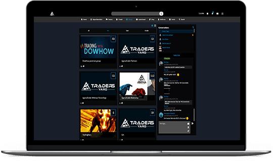 AgenaTrader Software - Test und Erfahrung (2026) Screenshot der Social Trading Plattform der AgenaTrader Software.