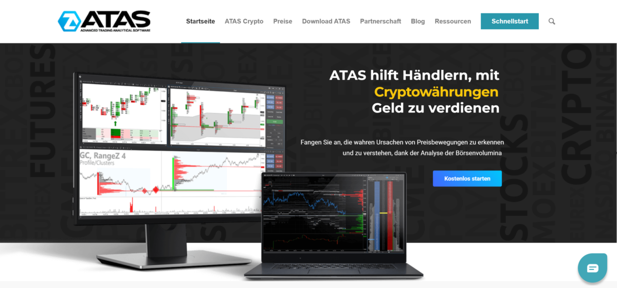 NinjaTrader Erfahrungen, Features & Kosten (2026) die startseite von atas