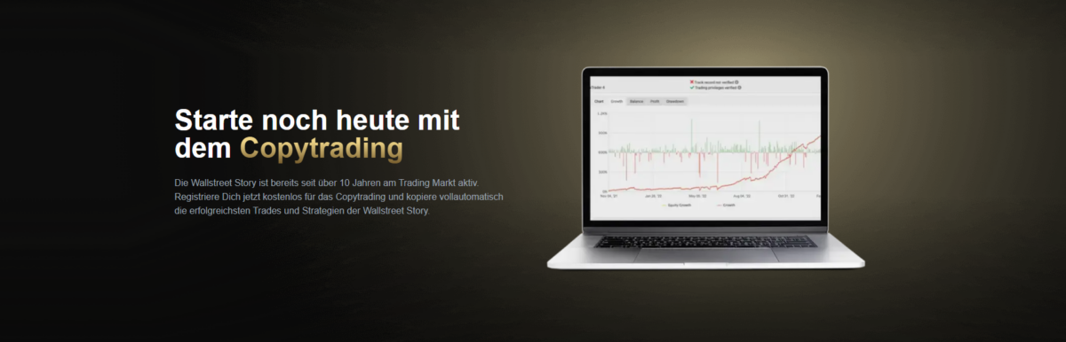 das copytrading von wolfstreet story auf der webseite