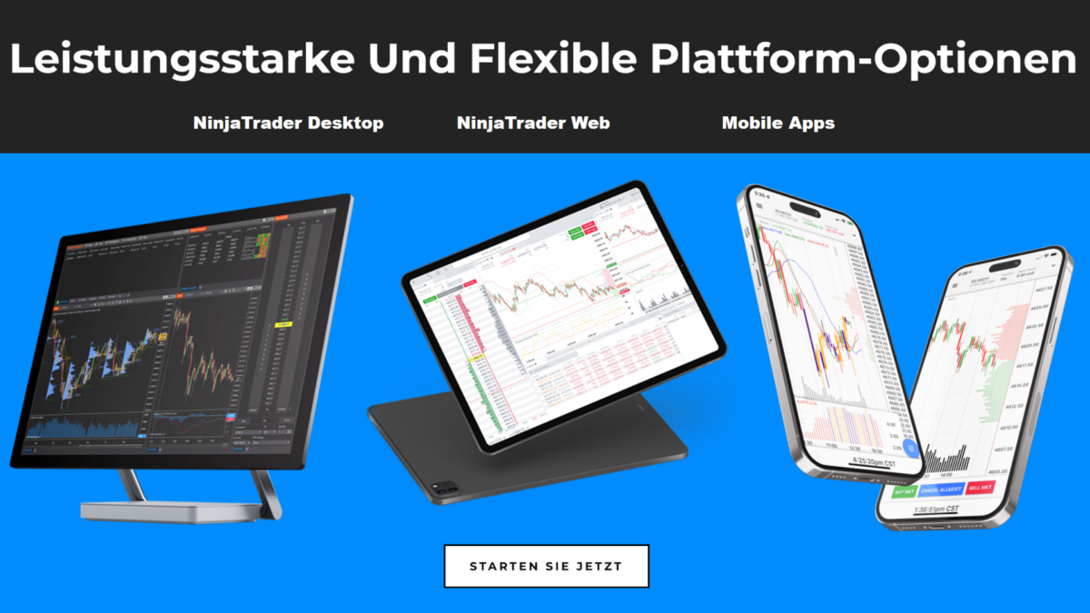 NinjaTrader Erfahrungen, Features & Kosten (2026) die plattfom optionen von ninjatrader desktop web und mobil