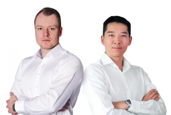 die gründer von trading.de andré witzel und jia tian rong