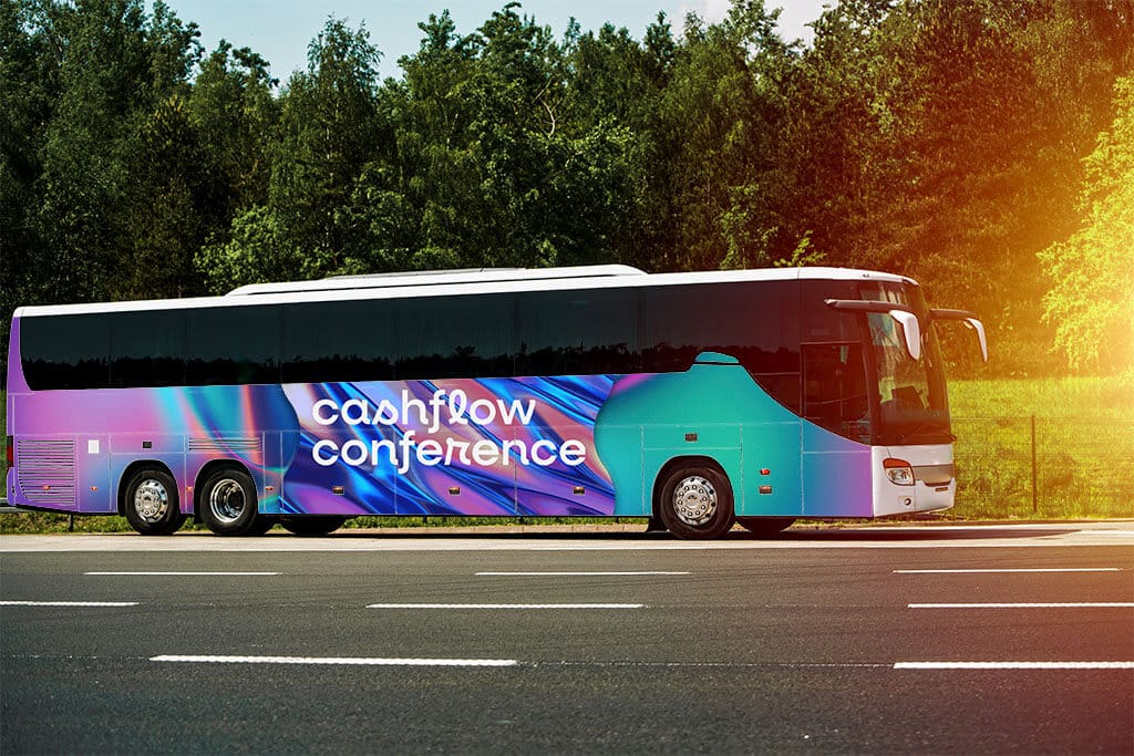 Auf der Webseite von Cashflow Conference werden auch Bus-Touren angeboten, um den Transfer nach Frankfurt zu erleichtern