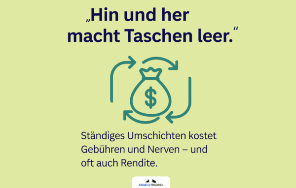 Börsenweisheit: Hin und her macht Taschen leer.