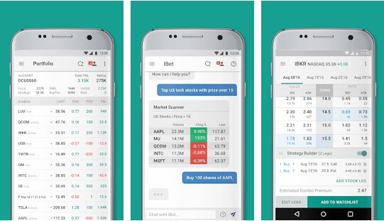 Mobile Applikation von CapTrader