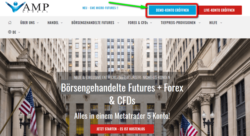 AMP Futures / AMP Global – Erfahrungen des günstigen US-Futures Brokers (2026) Demo Konto bei AMP Global eröffnen