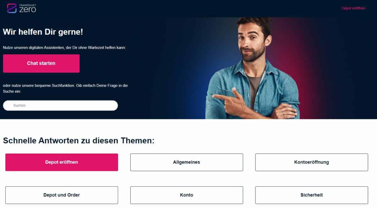 Finanzen.net: Erfahrungen, Kosten, Seriosität, Test (2026) Im FAQ-Bereich von finanzen.net ZERO findest du inzwischen auch einen KI-Chat-Bot
