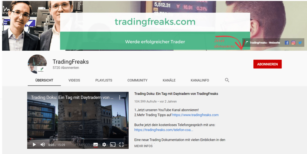 Die Daytrading Ausbildung der TradingFreaks: Angebote, Erfahrungen, Kosten, Seriosität (2026) TradingFreaks YouTube Kanal