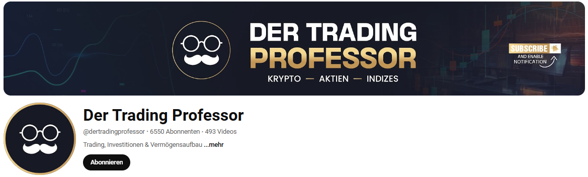 Max Steinauer, Decker Capital, Luke Michels Trading & Co. - Hidden Trading Champions auf YouTube (2026) der youtube kanal von der trading professor