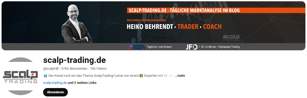 Max Steinauer, Decker Capital, Luke Michels Trading & Co. - Hidden Trading Champions auf YouTube (2026) der youtube kanal von scalp-trading.de