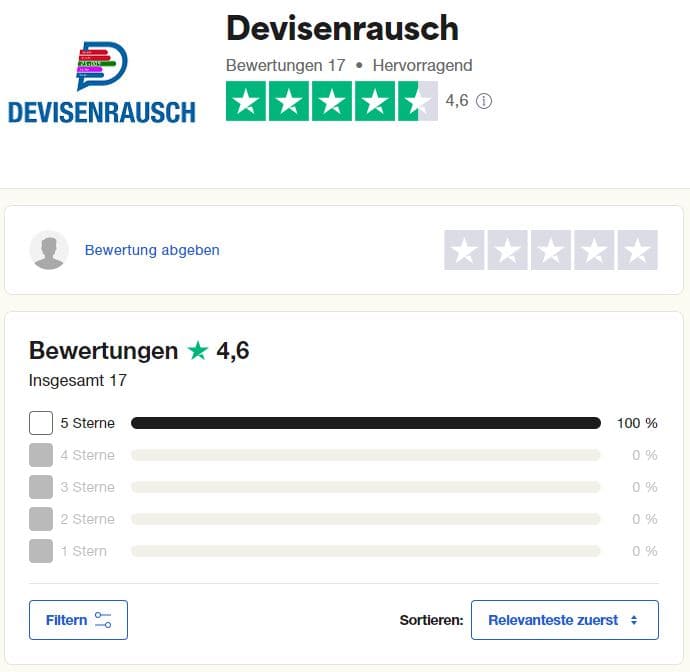 devisenrausch trustpilot erfahrungen