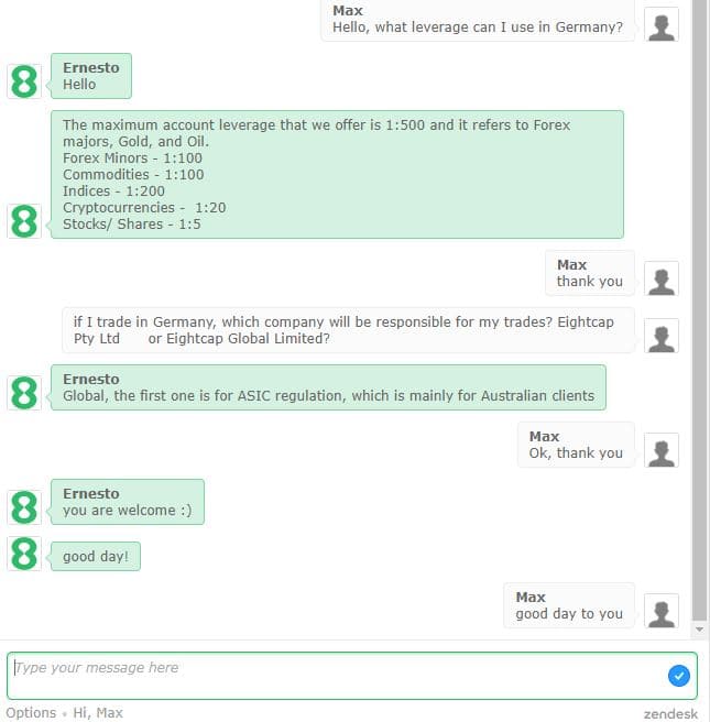 Eightcap Broker: Erfahrungen, Kosten, Seriosität, Test (2026) eightcap kundenservice support