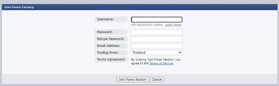 forex factory anmeldung