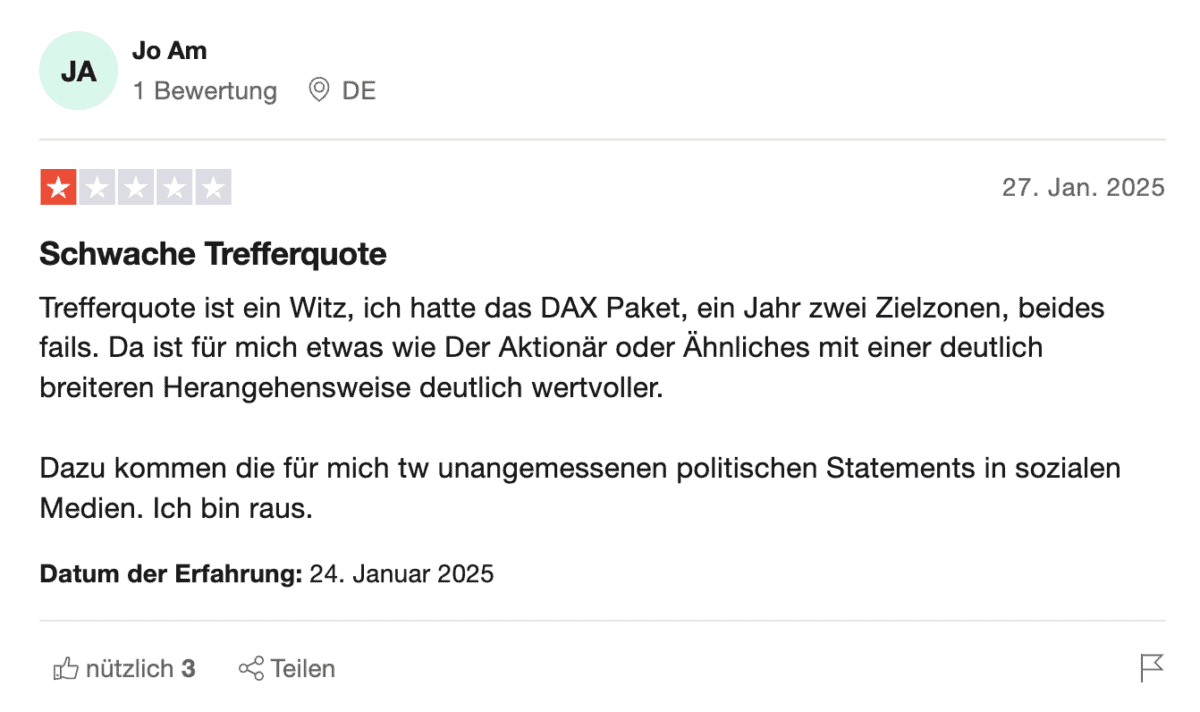 HKC Management Erfahrungen – Seriös oder doch fragwürdig? (2026) der Screenshot zeigt die Erfahrung eines Nutzers mit hkcm auf trustpilot