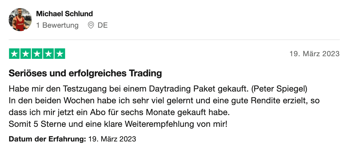 Aktien-Index Daytrading mit Peter Spiegel peter spiegel bewertung maerz