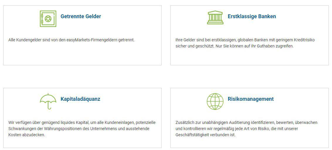 easyMarkets im Fokus, wie gut ist dieser Online-Broker? Erfahrungen, Kosten, Seriosität (2026) sicherheit der kundengelder bei easymarkets