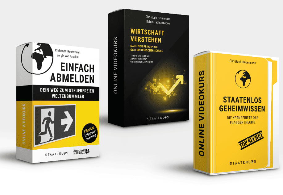 Staatenlos – Christoph Heuermann (Erfahrungen - 2023): Wie du ein steuerfreies Leben als digitaler Nomade führen kannst staatenlos videokurse von Christoph Heuermann