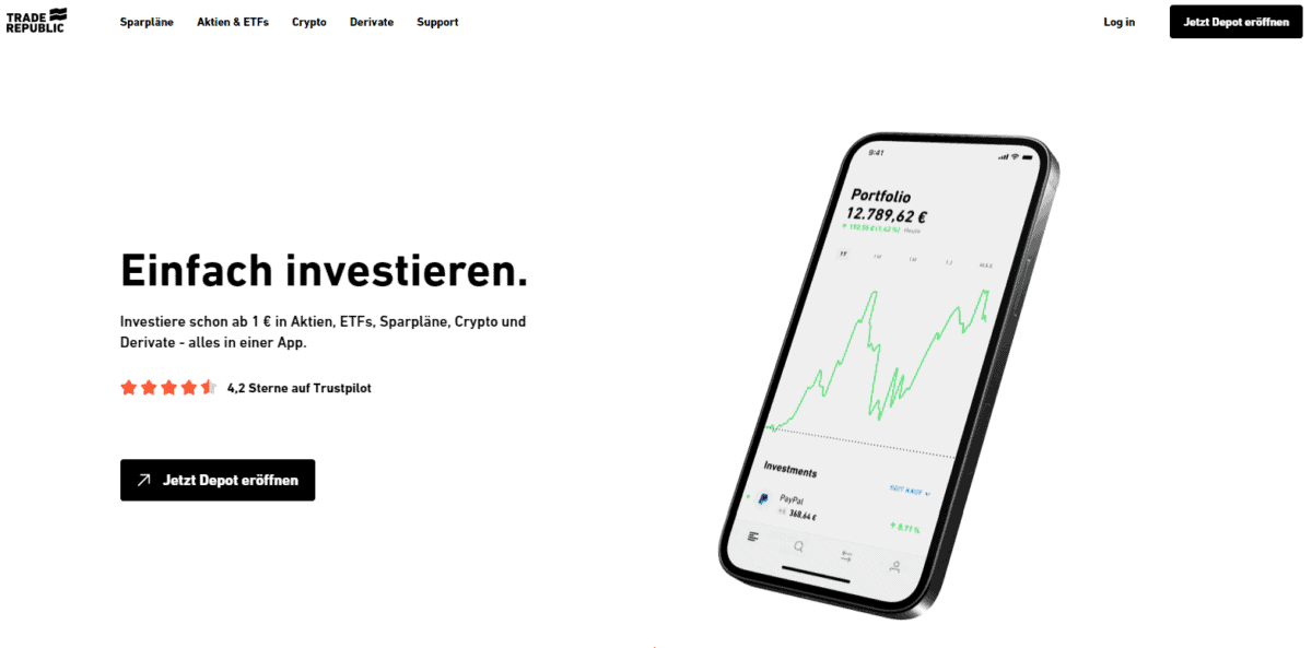 Trade Republic, der beliebte Online Broker im Fokus: Erfahrungen, Kosten, Seriosität, Test (2026) trade republic deutscher neobroker startseite