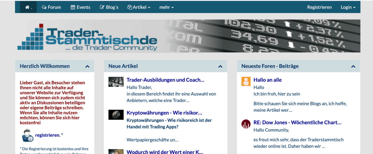 Börsenforen für Trader und Anleger (2026) trader stammtisch boersenforum 1