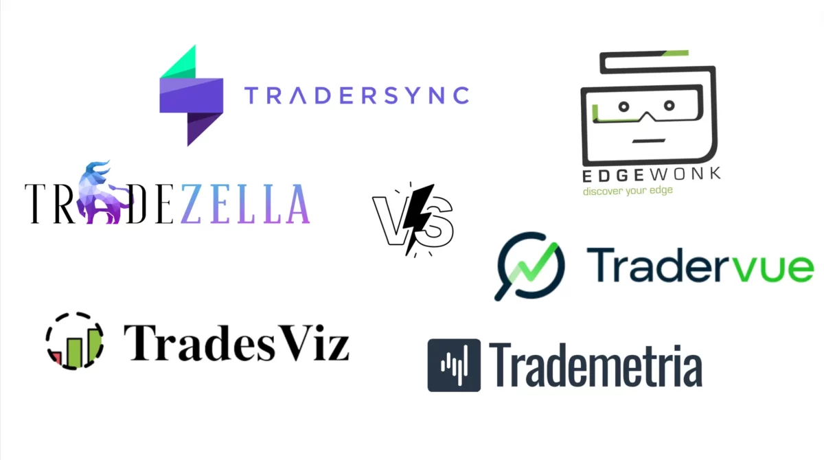TraderSync: Ist es das beste Trading-Journal auf dem Markt?(2026) Das Bild zeigt die Logos der Alternativen Trading Journals.