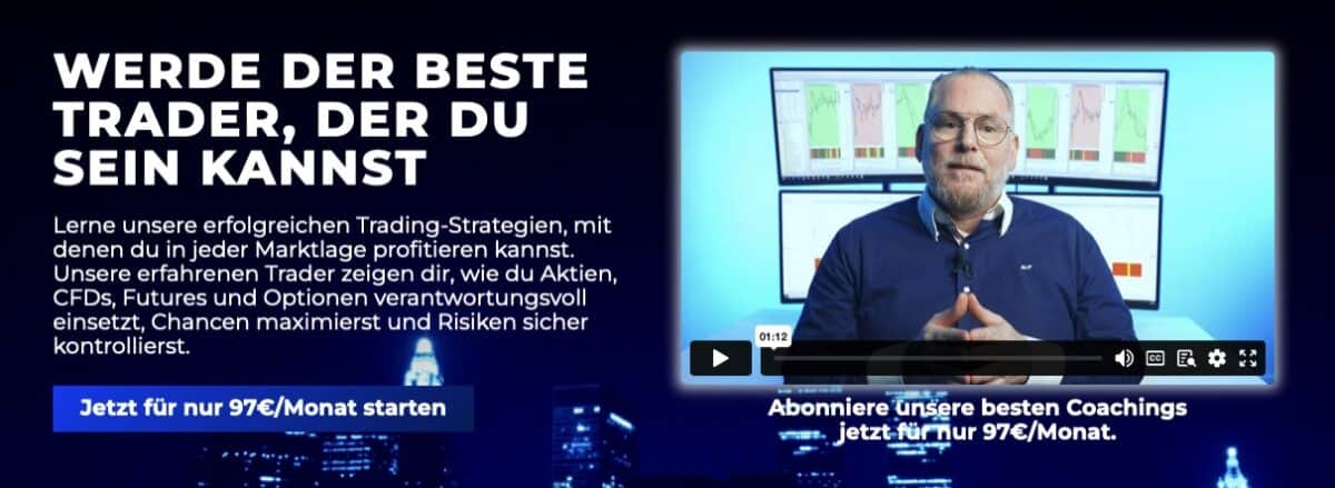 Screenshot von Tradimo Trading Coaching