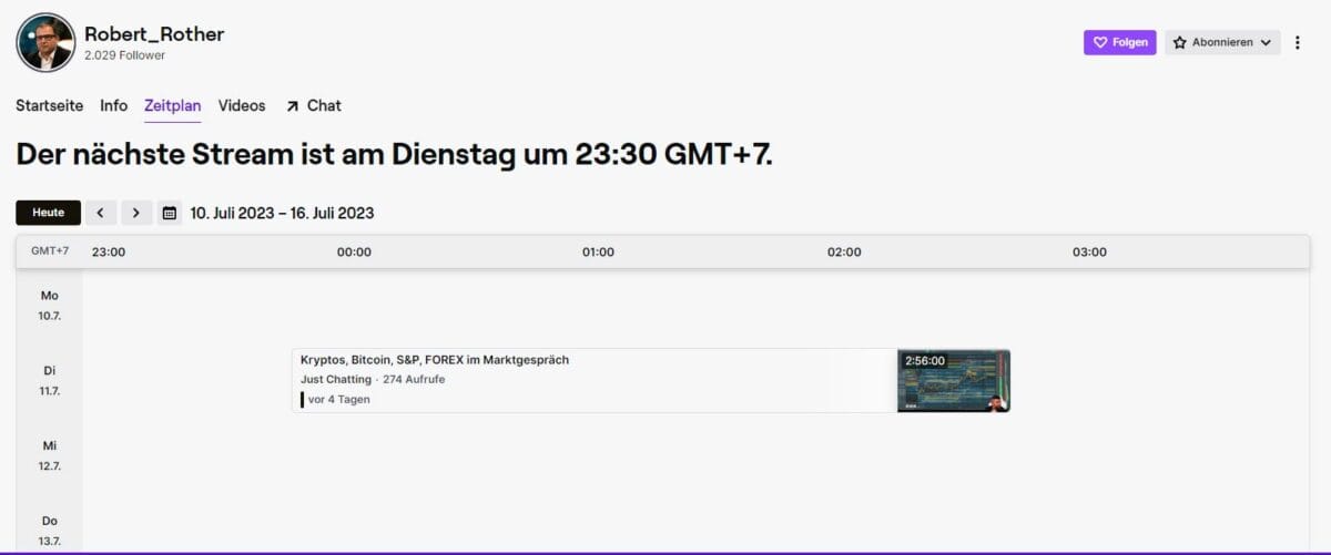 twitch kanal von robert rother mit regelmaessigen bitcoin live streams