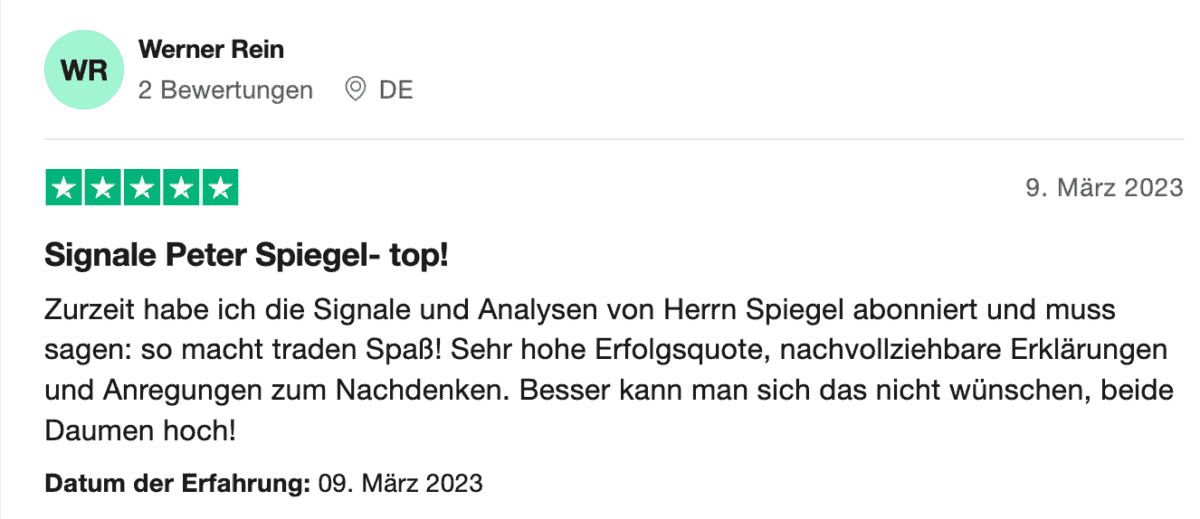 Aktien-Index Daytrading mit Peter Spiegel werner rein bewertung peter spiegel
